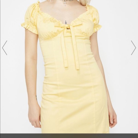 Yellow dress size small - Picture 2 of 2